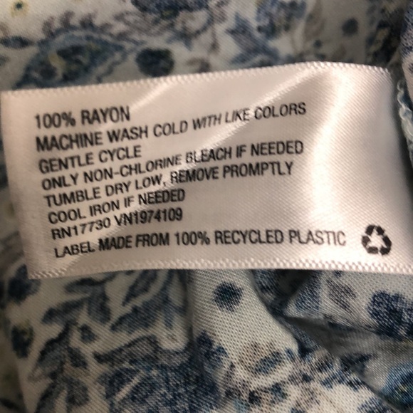 Wild Fable Blue Floral Puff Sleeve Mini Dress - Picture 7 of 8